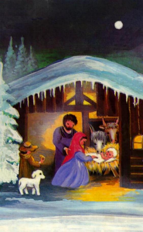 Weihnachtstraum - Acryl auf Leinwand von Diakon K.-H. Becker